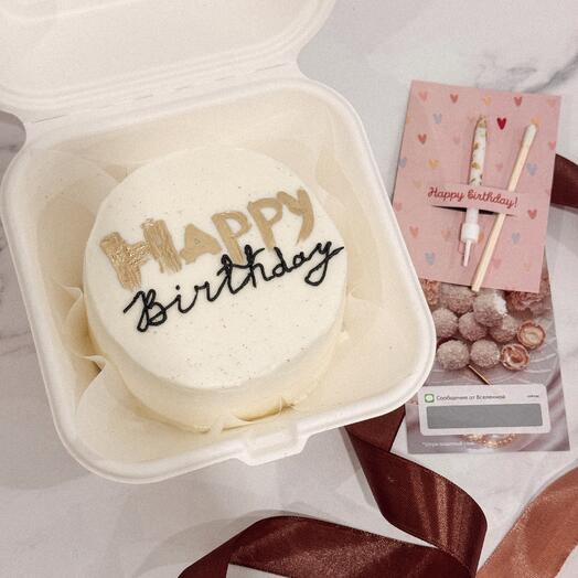 Бенто торт на День Рождения «Happy Birthday»