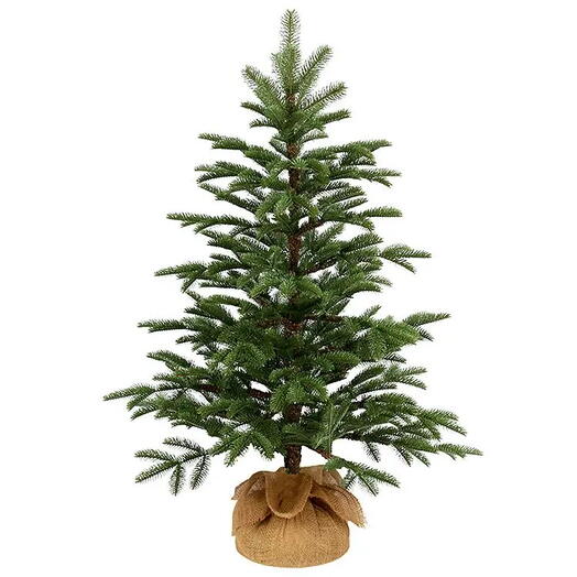 Ель настольная "Норвежская" в мешочке, 91 см, (литая хвоя 100% PE), National Tree Comp