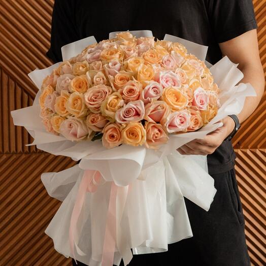 101 rosa 50 cm con decoración