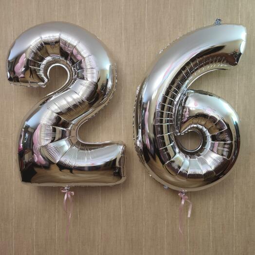 Две цифры серебро метровые