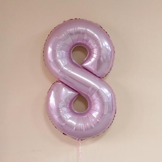 Шар цифра Фламинго 8