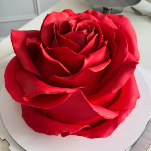 Торт в виде розы 🌹