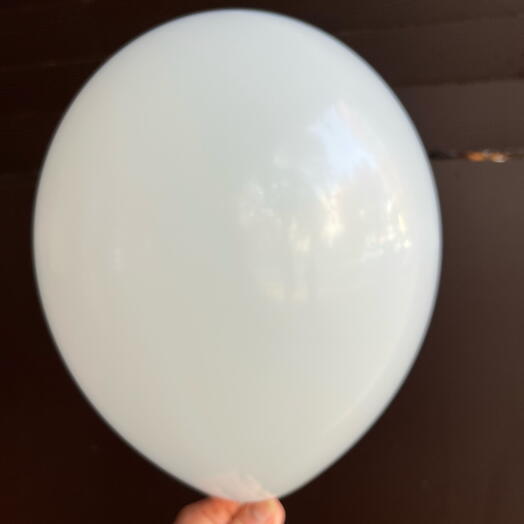 Шар с гелием белый хром