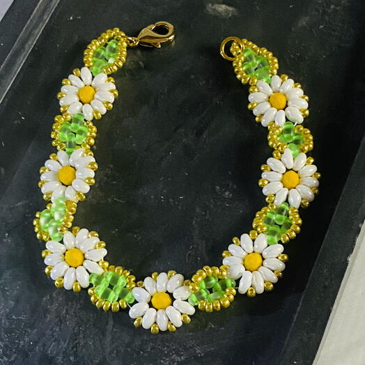 Браслет «Ромашковое настроение»