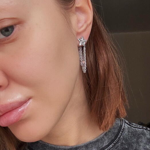 Серьги звезды