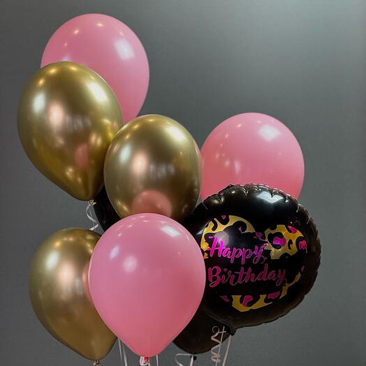 Набор из 8 шаров Happy Birthday
