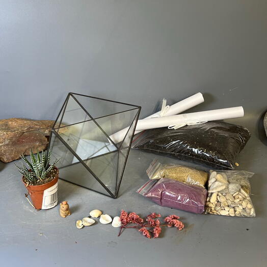 Подарочный набор флорариум с капибарой своими руками