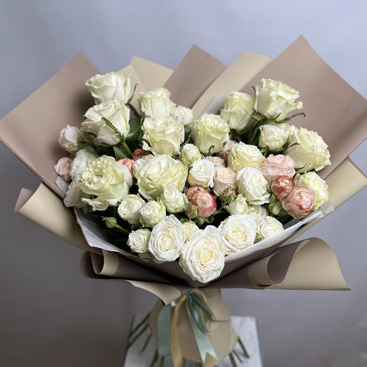 White peony roses 23