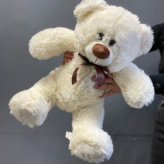 Медведь плюшевый молочный