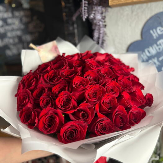 Букет из 51 красной розы