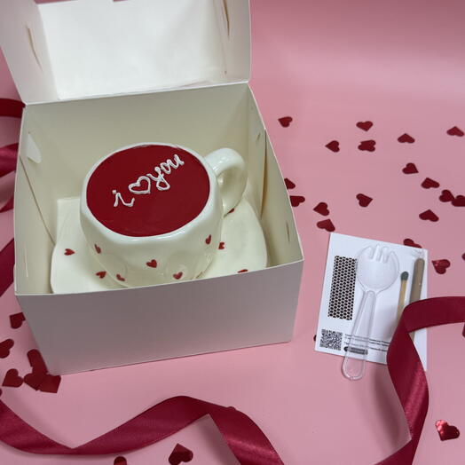 Бенто в кружке 14 февраля Love