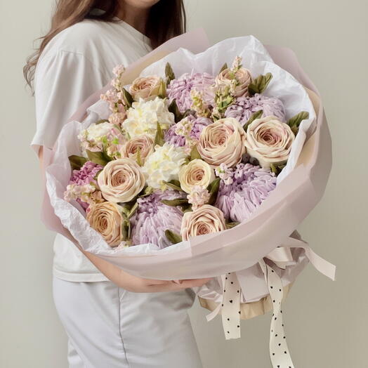 Букет из зефирных цветов «Между лепестками» 🌹 подарок для любимых, маме,подруге, сестре, жене