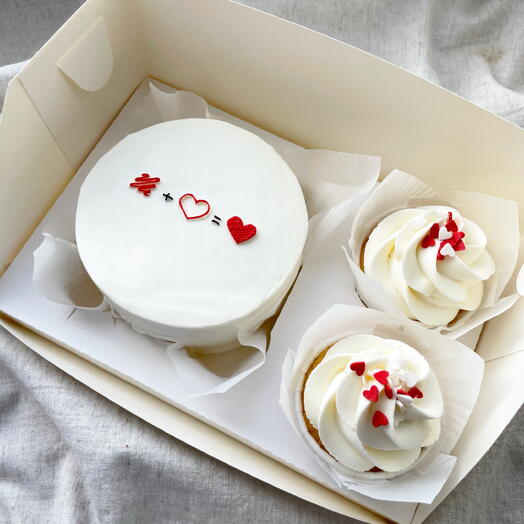 Набор бенто и капкейки я+ты=мы