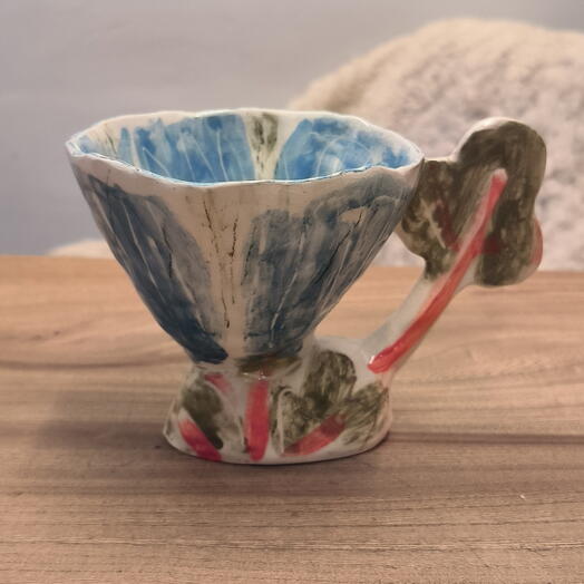 Кружка Весна ручной работы