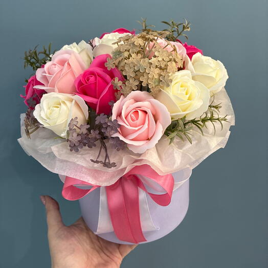 Коробка с мыльными розами - 2