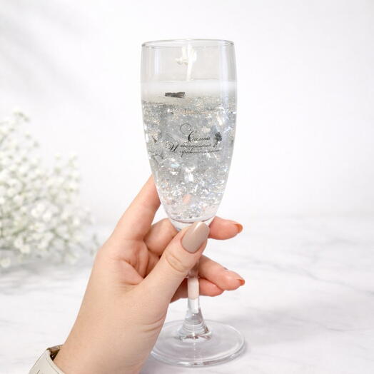 Свеча «Серебряное Шампанское»