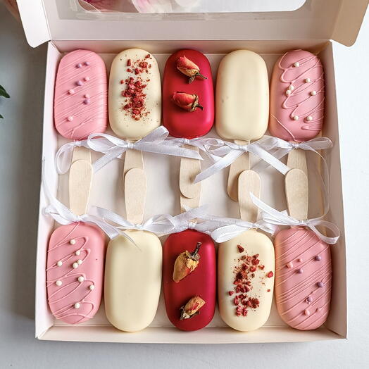 Большой набор муссовых Эскимо с разными начинками в подарок к празднику