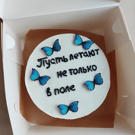 Бенто-торт с бабочками