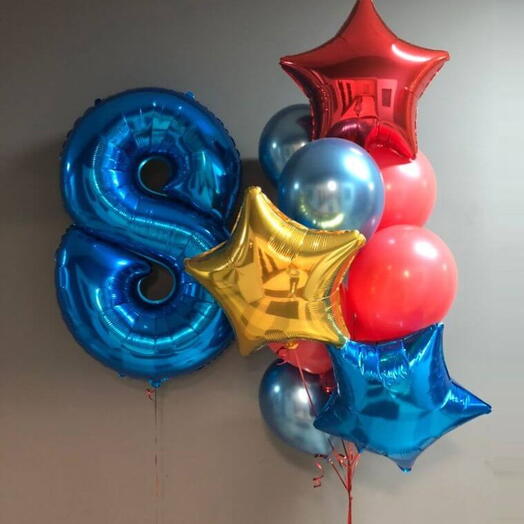Набор воздушных шаров на 8 лет
