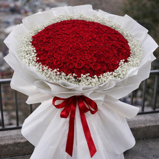 Majestic 500 Red Roses Bouquet