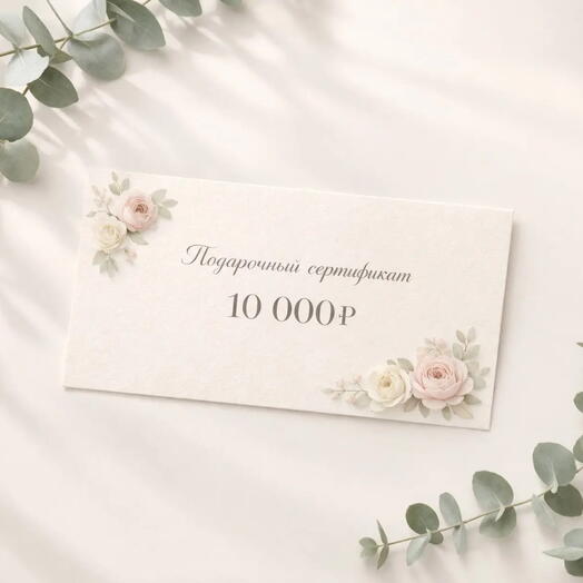 Сертификат на 10000 руб