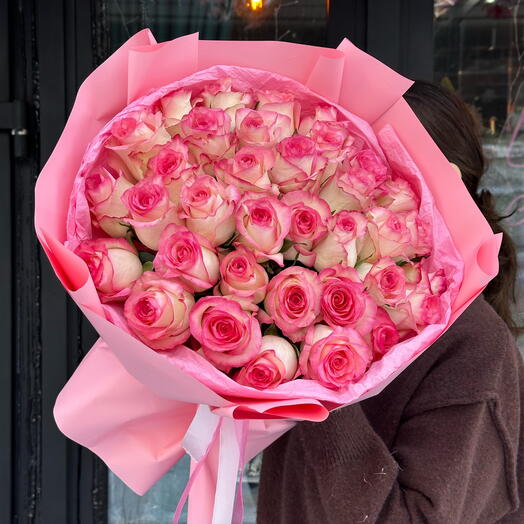 Букет из роз сорта Джумилия💞