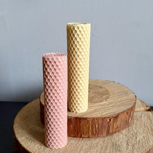 Набор свечей N7 из медовой вощины