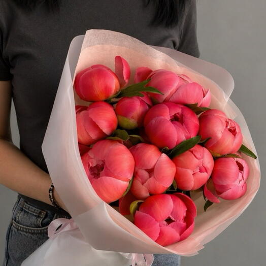 MONO PEONY: Меняющие цвет пионы 11 штук