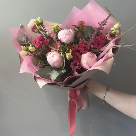 Букет с пионами 🌸