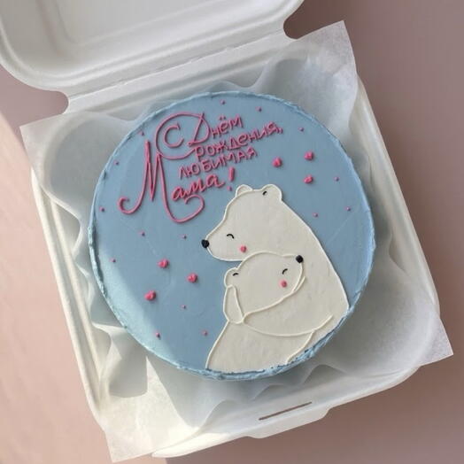 Бенто торт маме «мишки» , 500-600 грамм🍰