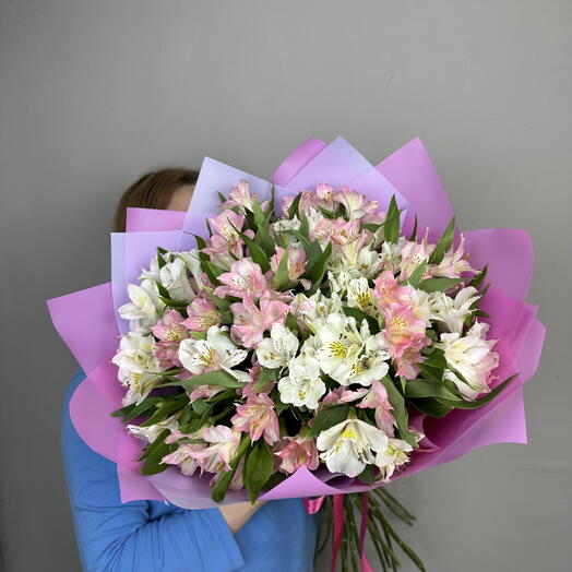 Альстромерия 21шт💞 дофаминовый букет