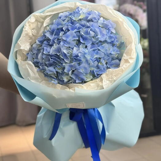 🦋 Голубая гортензия, букет