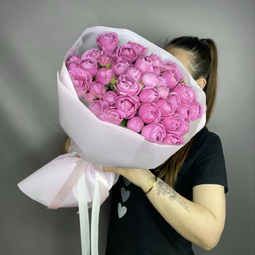 Rosas peonías 19 piezas