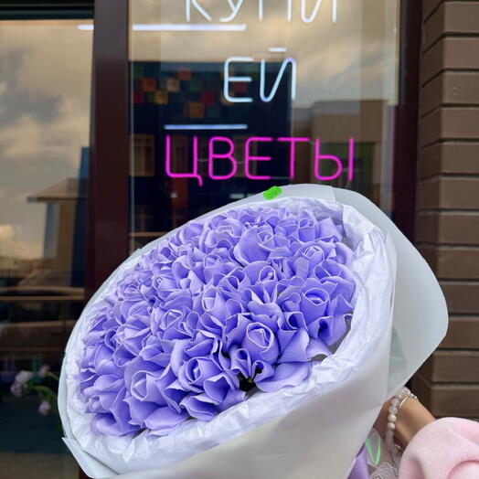 Букет из мыльных цветов «Лавандовые мечты»