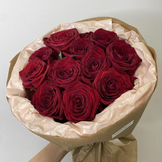 Монобукет из красных роз 🌹 BLOOM ROOM