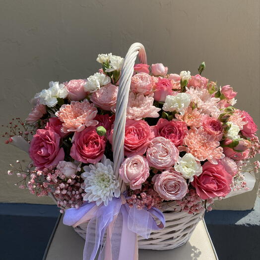 Корзина с цветами Эмили💞