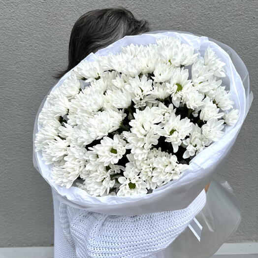 Букет из  15 кустовых  хризантем