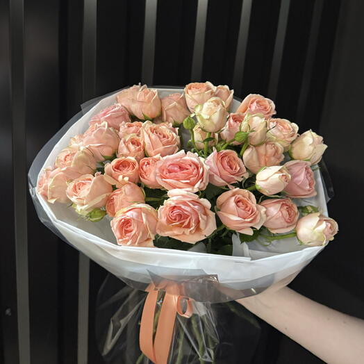 Букет из кустовых роз 💕🌸