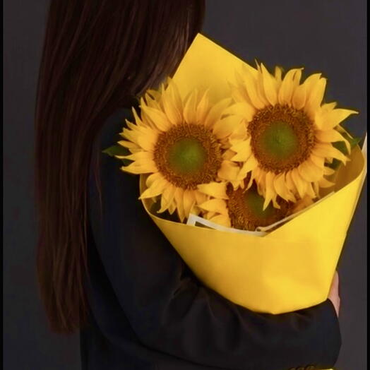 Букет с подсолнухами 🌼