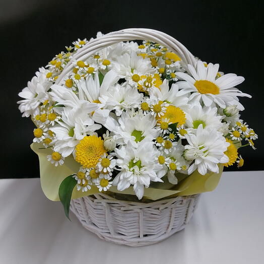 Корзинка Ромашковое настроение