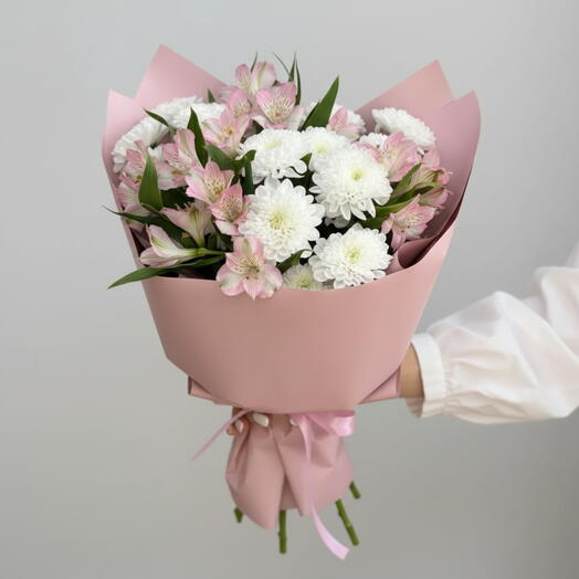 🌸Альстромерия и хризантема🌸
