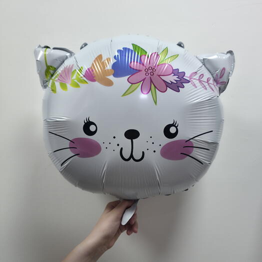 Шар фольгированный с гелием «Милая кошечка» (22"/55см)