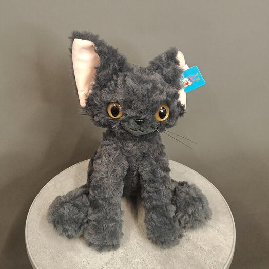 Мягкая игрушка серый котенок