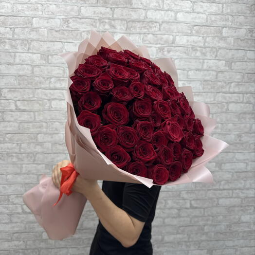 51 красная роза 🌹 70 см