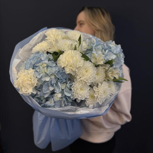 🌸 «Тебе бы понравилось» — нежный букет с альстромерией и гортензией