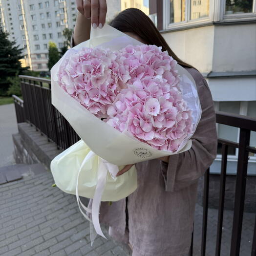 Монобукет из гортензии