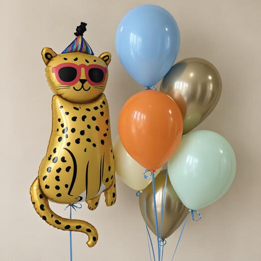 Набор воздушных шаров «Стильный леопард» 🐆🎈
