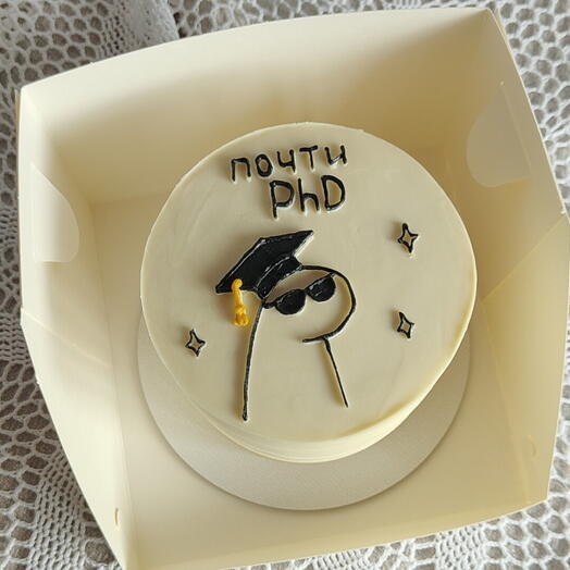 Бенто торт "PhD"