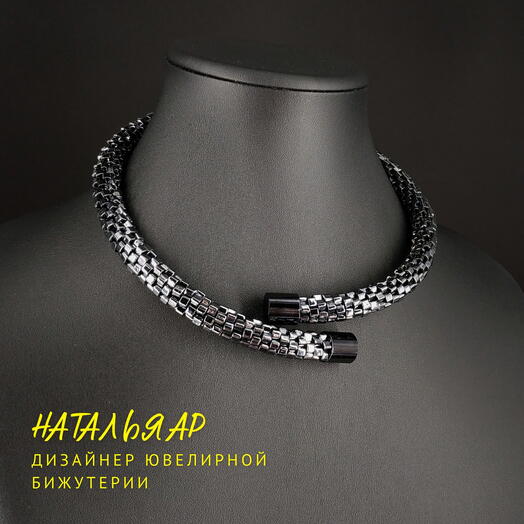 Дизайнерская Бижутерия женская Колье Ожерелье Чокер Украшение на шею Подарок любимой девушке женщине Мемори