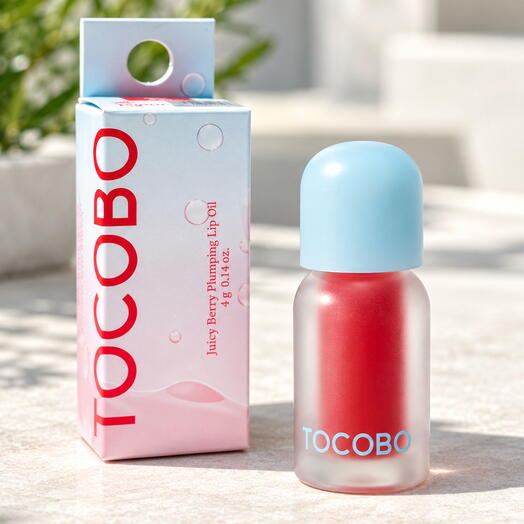 Охлаждающее масло-плампер для губ Tocobo Juicy Berry Plumping Lip Oil Glam Max